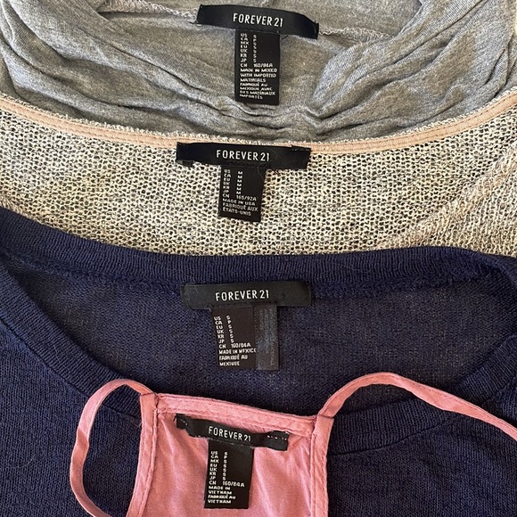 FOREVER 21 basic various neutral top 4 pieces bundle, size S - Picture 14 of 16